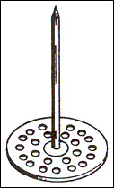 Perforated Base Insulation Pins | Welded Stainless Steel Anchors for Marine & Extreme Environments nylon hanger
